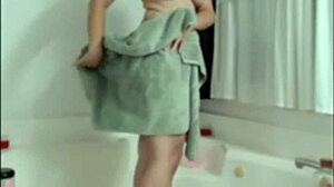 Shower Webcam! Chubby Teen's Tight Ass Bathing!