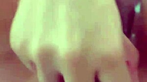 Latina squirts from banana in vagina