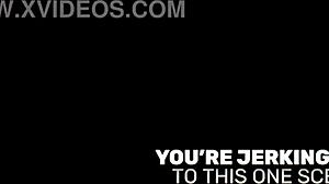 Busty Latina, are you getting spitroasted in this gangbang?