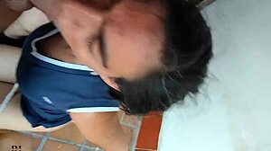 Colombian MILF gets deepthroat and ass fucking surprise.