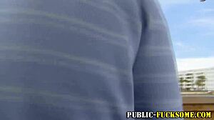 Babe Fucks Cock Outdoors Publicly