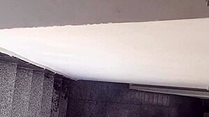 maid suhasini cleans the house while working.