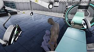 Alien Contact with Hairless Pussy and Monster