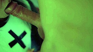 Slattern pegs her husband and receives cumshot.