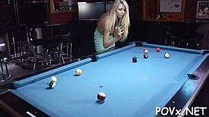 small teen pussy gets fucked hard in pov hardcore scene with sloppy action