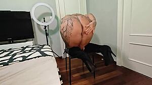 Dominatrix Danaxmuscles Orders Them To Cum In Her Boots