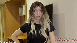 Step-mom helps motivation with blowjob