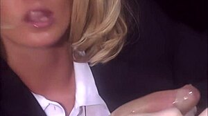 summer storm, the blonde milf, gets fucked doggystyle and licked all over