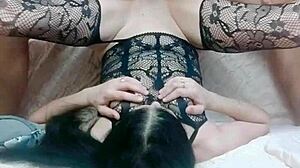 Beautiful Milf Wife In Home Porno With Anal And Stockings