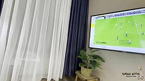 Fucked step sister during game