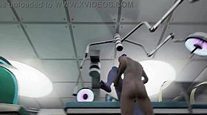 Alien Contact with Hairless Pussy and Monster