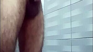 Masturbating in shower for neighbor!