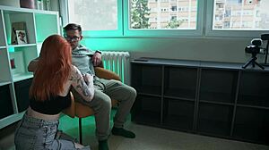 Horny redhead, do you crave my cock in wild poses?