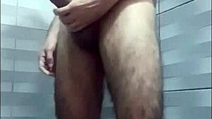 Masturbating in shower for neighbor!