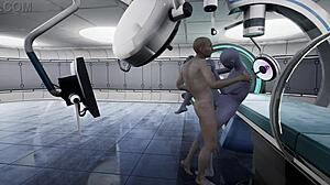 Alien Contact with Hairless Pussy and Monster