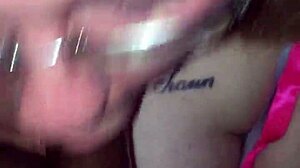 White girl emily sucking dick in interracial