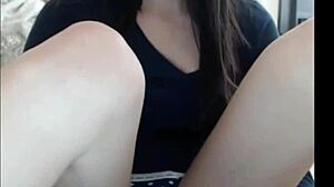 Kinky shemale feels pleasure fingering her ass on live cam