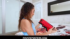 Is this taboo? Sarah Lace gets facial from stepbrother!