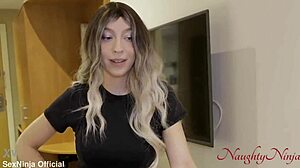 Step-mom helps motivation with blowjob