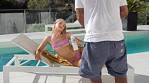 Petite Chloe Chevalier BBC Gangbang BTS