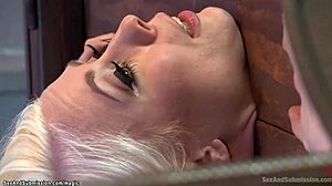 bound in wooden wall stock with intense restraint play