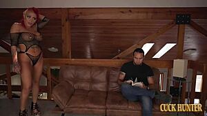 Thick Busty Redhead Ms Red X Enjoys Co-Worker Bbc