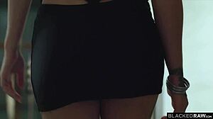 Tiny blonde Chloe Temple films herself riding monster BBC