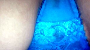 Blue Panties on My Wife in the First Part of Our Bedroom Scene