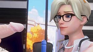 Intense Emotions in Mercy's Passionate Blowjob Experience