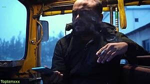 Auto driver bangs beautiful passenger bhabhi in doggystyle with clear audio