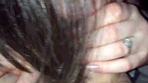 Experiment time turns into a cum shower p1 with big tits wife in hardcore blowjob action