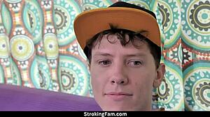 Family guy fuck fest with Alex Coal Johnny Castle riding cowgirl on big ass petite teen