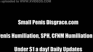 Femdom humiliates your tiny pathetic penis in sph pov session