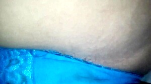 Blue Panties on My Wife in the First Part of Our Bedroom Scene