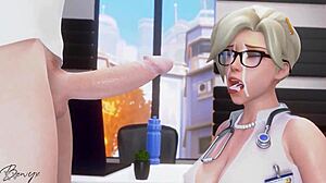 Intense Emotions in Mercy's Passionate Blowjob Experience