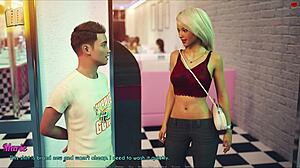 A wife and stepmother plays a thrilling game!