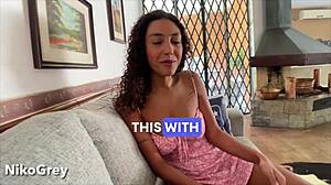 Watch This Hot Latina Brunette Give Rimjob and Sloppy Blowjob!