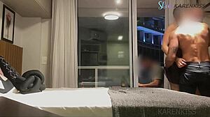 Hubby's Buddy Fucked Me Hard Like a Bitch While He Worked - Karenkiss.