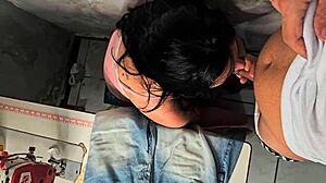 Married seamstress leaves client with hard cock and wet pussy begging for rough sex!