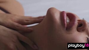 cute faced asian beauty li moon taking off her sexy lingerie and relaxing