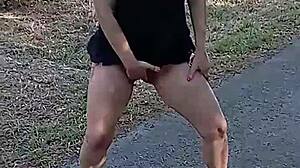 Meryledyxxx narrates her public outdoor masturbation leading to intense squirting climax.