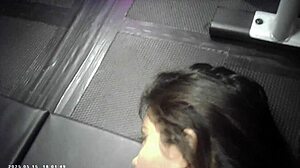 Oh man, behind the scenes we're pounding that sexy Asian brunette's shaved pussy rough in hardcore sex with glasses on cam.