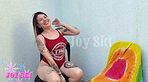 my step sister shaved my armpits and it got me so turned on with lesbian kissing.