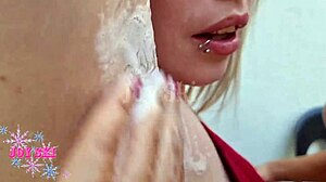 my step sister shaved my armpits and it got me so turned on with lesbian kissing.