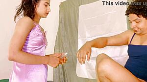 Hey, my stepbrother's totally obsessed with my tight asshole in this homemade interracial romp.