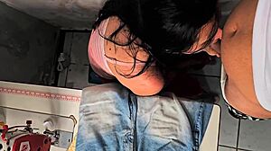 Married seamstress leaves client with hard cock and wet pussy begging for rough sex!