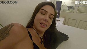 Morena Cheats On Resort Balcony With Horny Blowjob And Pussy Action