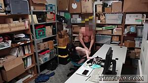 Does This Police Man Fuck Petite Teen Emo Girl Caught in Shop?