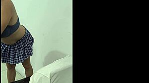 60-Year-Old Stepmother In Student Uniform Craves Fetish Sex!