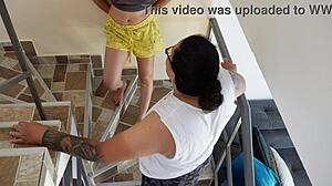 Curvy Bbw Girlfriend Gets Fingered And Kissed In Homemade Bedroom Lesbian Massage